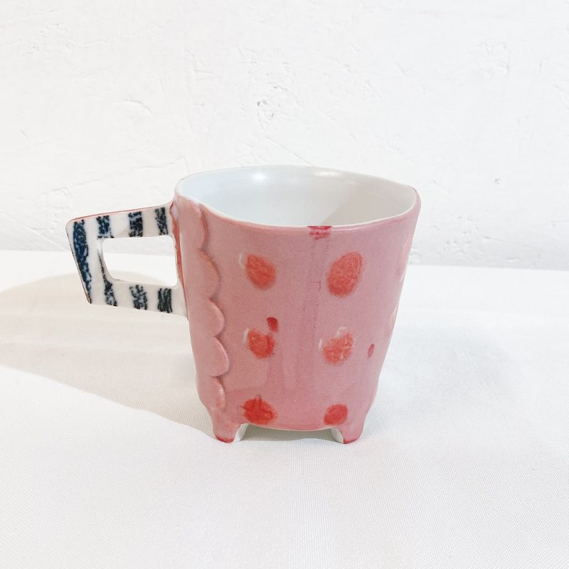 Mug (red polka dot)