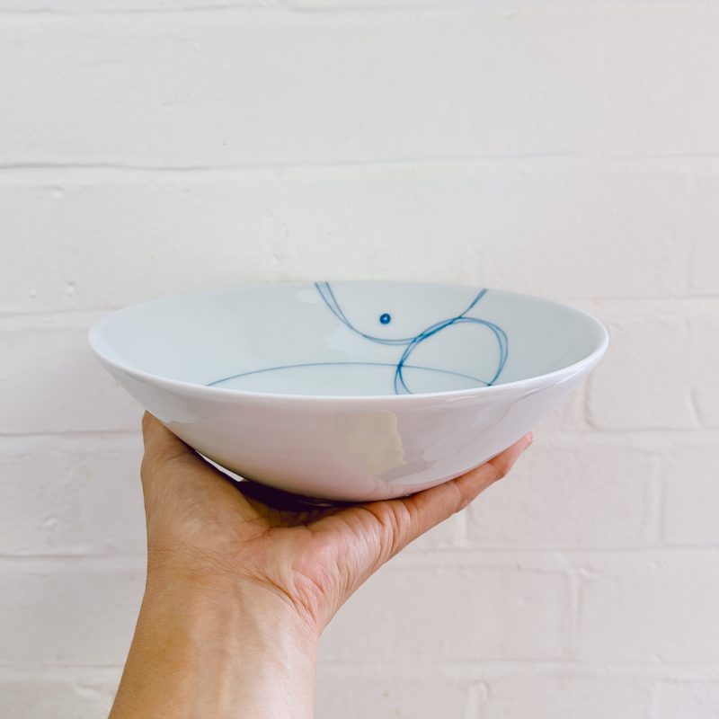 Celadon domburi bowl (geometrical A) - Image 2