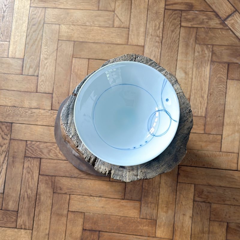 Celadon domburi bowl (geometrical A) - Image 2
